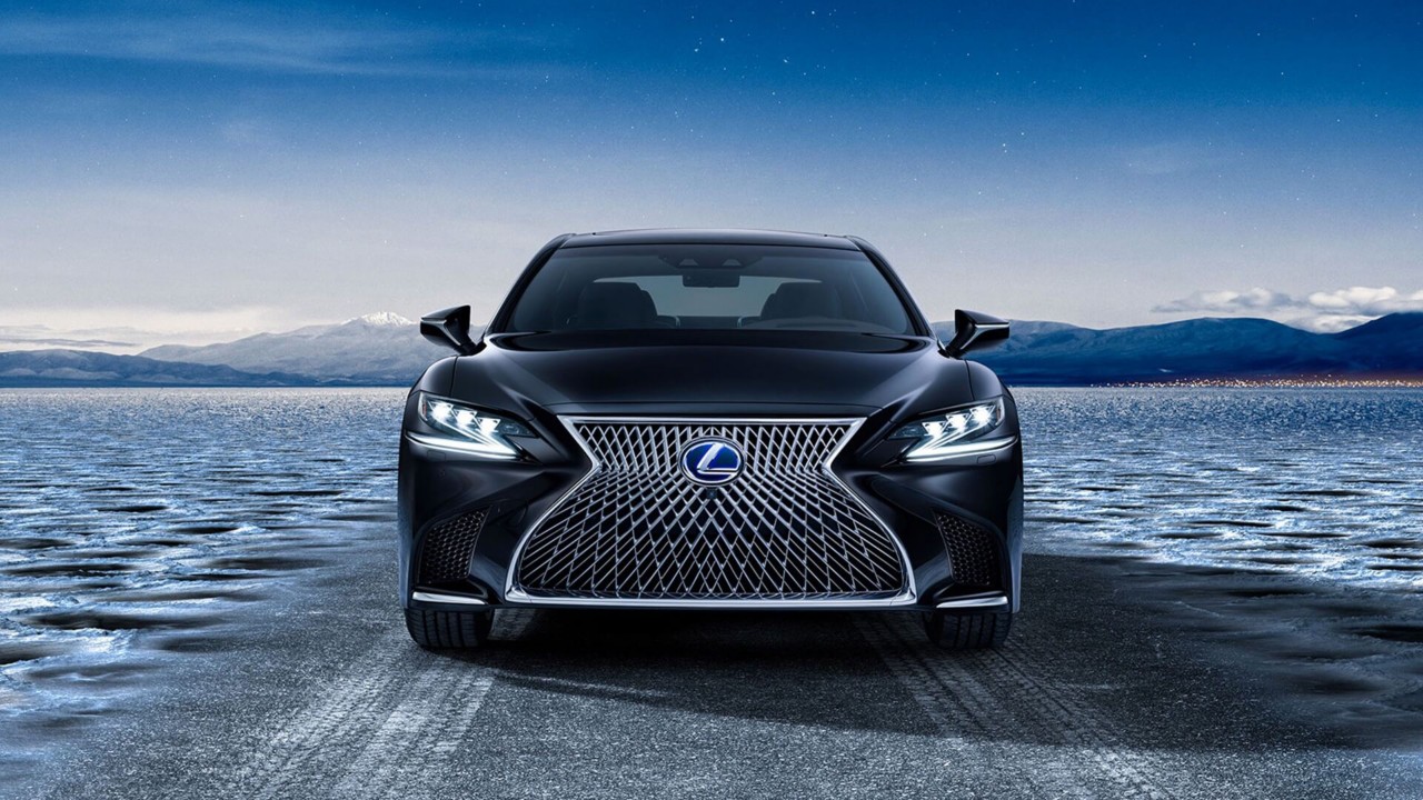 Front view of the Lexus LS