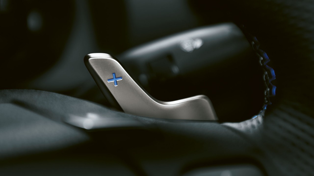 The RC F's paddle shifter