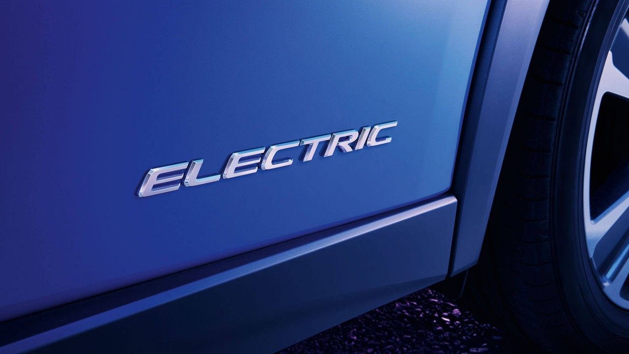 Lexus UX 'ELECTRIC' spell out 